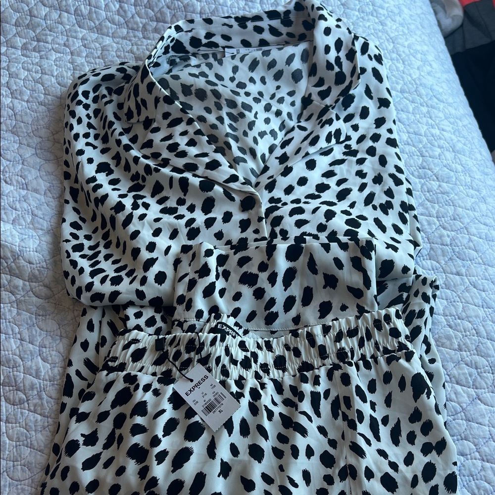 Express polka dot PJs